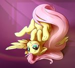  2016 equine eto_ya feathered_wings feathers female feral fluttershy_(mlp) friendship_is_magic fur hair hooves long_hair mammal my_little_pony pegasus pink_hair smile solo underhoof wings yellow_feathers yellow_fur 