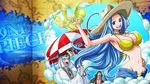  bikini blue_hair breasts chaka_(one_piece) cleavage clouds hat large_breasts long_hair looking_at_viewer nefertari_vivi one_piece pell sky tagme 