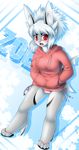  anthro clothed clothing female fish hoodie hybrid looking_at_viewer lovelesskiax marine open_mouth shark solo 