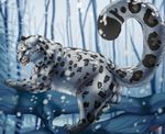  2016 animal_genitalia anus balls butt cat feline feral fur kieran leopard leopard_spots male mammal paws sabakusuna snow_leopard solo spots 