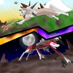  alolan_rattata claws lycanroc midday_lycanroc midnight_lycanroc moon night-daze-nova nintendo pikipek pok&eacute;mon sun video_games yungoos 