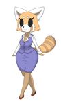  aggressive_retsuko anthro bit-small breasts clothing colored eyelashes female mammal red_panda retsuko sanrio smile wide_hips 