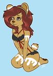 bear candy clothing female food icing lingerie mammal markings pinup pose rope solo zombikiss 