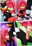  anthro armpits bbmbbf bdsm breasts butt domination female female_domination lien-da male male/female masturbation mobius_unleashed naughty_face oral palcomix penis sex shadow_the_hedgehog slave sonic_(series) 