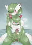  &lt;3 2016 anus balls big_breasts blush breasts butt censored drooling duo erection female front_view gardevoir humanoid humanoid_penis ineffective_censorship japanese_text kirlia larger_female leaning leaning_back looking_at_penis looking_down male male/female nintendo nipples open_mouth penis pok&eacute;mon precum red_eyes saliva sitting size_difference smaller_male spread_anus spread_butt spread_legs spreading tenyati text thick_penis video_games 