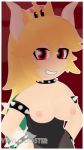  animal_humanoid animated big_breasts bowser breasts clothing collar dress eyelashes female hair horn humanoid koopa long_hair looking_at_viewer mammal mario mario_bros nintendo red_eyes scalie solo spiked_collar spiked_shell spikes video_games vinylrooster 