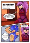  abs armpits breasts comic dreamcastzx1 female hedgehogs joykill male shower sonia_the_hedgehog sonic_(series) sonic_the_hedgehog sonic_underground 