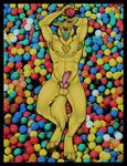  animal_genitalia animal_penis anthro ball_pit balls bojack_horseman canine canine_penis dog erection knot male mammal mr._peanutbutter penis snowmutt solo 