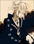  1boy artist_request belphegor_(reborn) crown hair_over_eyes katekyo_hitman_reborn! male_focus nail_polish solo tiara 