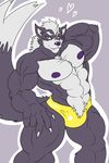  anthro armpits biceps bulge butt canine eggo21 male mammal muscular nintendo nipples solo star_fox video_games wolf wolf_o&#039;donnell 
