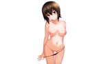  breasts girls_und_panzer nipples nishizumi_maho panties panty_pull photoshop pussy saikawa_yusa topless underwear undressing white 