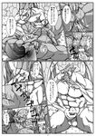  anus breath_of_fire comic cum dialogue dragon erection fingering garr japanese male male/male manga muscular penis toka_(artist) video_games 
