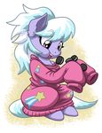  2016 clothed clothed_feral clothing cloud_chaser_(mlp) cookie cute earth_pony eating equine female feral food friendship_is_magic hair horse latecustomer mammal multicolored_hair my_little_pony open_mouth oreos pony simple_background solo sweater two_tone_hair 