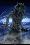  anthro dark_guardian_corporation demon digital_media_(artwork) fan_character feline fur furry_art god_of_death green_eyes hair isaak_schwarze lion looking_at_viewer mammal solo 