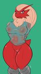  abstract_background anthro blaziken breasts clothing devilbluedragon erect_nipples female front_view hi_res looking_at_viewer nintendo nipples pok&eacute;mon pussy shirt solo thick_thighs video_games voluptuous wet wet_shirt 