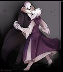  animated_skeleton anthro bone boss_monster caprine duo eye_contact female gaster hand_holding male male/female mammal red_eyes renrink simple_background skeleton toriel undead undertale video_games 