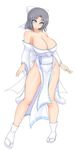  1girl bare_shoulders blue_eyes breasts cleavage female large_breasts ponpo senran_kagura solo yumi_(senran_kagura) 