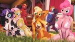  2016 3d_(artwork) alternate_species animal_genitalia animal_penis anthro anthrofied applejack_(mlp) armpits big_breasts big_macintosh_(mlp) blonde_hair blue_eyes bovine breasts butt cattle clothing cutie_mark digital_media_(artwork) equine equine_penis fan_character female fluttershy_(mlp) friendship_is_magic green_eyes hair hat horn horse huge_breasts indigosfm long_hair male mammal multicolored_hair my_little_pony nude open_mouth penis pink_hair pinkie_pie_(mlp) pony purple_hair rainbow_dash_(mlp) rainbow_hair raricow_(mlp) rarity_(mlp) smile 