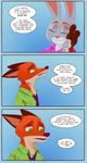  2016 anthro black_nose canine clothed clothing comic disney duo english_text female fox fur green_eyes hi_res judy_hopps lagomorph male mammal mistermead nick_wilde pink_nose police rabbit red_fur simple_background tan_fur text uniform yellow_eyes zootopia 