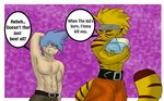  breath_of_fire clothing egg feline frozen_over hug human male male/male mammal muscular rei_(breath_of_fire) ryu_(breath_of_fire) tiger tongue tongue_out video_games 