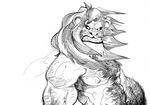  anthro feline kupopo lion male mammal muscular sketch solo 