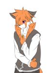  alpha_channel brown_fur clothing cross fur jacket jewelry looking_away male mammal multicolored_fur muscular muscular_male necklace orange_fur owen_(repeat) pants pecs purple_eyes red_panda repeat_(visual_novel) sad shirokoi simple_background solo transparent_background white_fur 