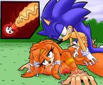  big_breasts breasts cum cum_in_pussy cum_inside dreamcastzx1 echidna female hedgehog huge_breasts huge_penis male mammal monotreme naroflow penis sonic_(series) sonic_the_hedgehog tikal_the_echidna 