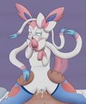  bestiality blush cowgirl_position cum cum_in_pussy cum_inside eeveelution female feral human human_on_feral interspecies male male/female mammal nintendo on_top pandashorts penetration pok&eacute;mon pussy sex sylveon vaginal vaginal_penetration video_games 