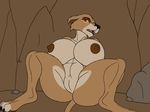  2015 abs against_wall anthro big_breasts big_butt breasts brown_nipples butt disney feline female huge_breasts huge_butt karnator_(artist) lion looking_at_viewer mammal nipples nude pose pussy rock simple_background spreading the_lion_king thick_thighs wide_hips zira 