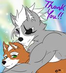 2016 anthro canine duo fox fox_mccloud girly male male/male mammal muscular nintendo rath-raholand star_fox video_games wolf wolf_o&#039;donnell 