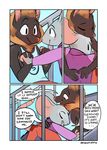  2016 absurd_res anthro bat blush clothed clothing comic digital_drawing_(artwork) digital_media_(artwork) dosent english_text fur hair hand_holding hi_res male male/male mammal mouse rodent smile text 