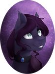  blue_eyes equine eyelashes fan_character female feral fur hair jewelry mammal my_little_pony necklace pale_eyes purple_fur purple_hair silentwulv smile solo 