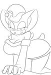  anthro bat big_breasts breasts cleavage clothed clothing female mammal rouge_the_bat smile solo sonic_(series) supersonicrulaa 