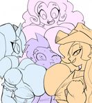  2016 anthro applejack_(mlp) big_breasts bigdad boob_hat breasts dragon earth_pony equine female friendship_is_magic group horn horse huge_breasts male mammal my_little_pony pinkie_pie_(mlp) pony rarity_(mlp) spike_(mlp) unicorn 