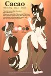  4_toes 5_fingers anthro breasts brown_fur brown_hair canine digitigrade dog english_text eyelashes featureless_breasts female fur gradiewoof green_eyes grey_fur hair looking_at_viewer mammal model_sheet navel nude pink_nose solo standing text toes white_fur wide_hips 