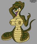  alessandra anaconda anthro big_(disambiguation) big_breasts blancathewolfdog breasts female huge_breasts naga nipples open_mouth reptile scalie snake solo sonic_(series) 