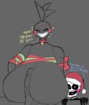 &lt;3 animatronic anthro areola avian bedroom_eyes bell big_breasts big_penis bird breast_play breasts chicken christmas christmas_clothing christmas_headwear clothing cumlord english_text erection female five_nights_at_freddy&#039;s five_nights_at_freddy&#039;s_2 galliform gallus_(genus) genitals group hat headgear headwear hi_res holidays huge_breasts humanoid hyper hyper_breasts machine male male/female monochrome narrowed_eyes non-mammal_breasts open_mouth penis phasianid question_mark robot santa_hat scottgames security_puppet_(fnaf) seductive sex smile text titfuck toy_chica_(fnaf) trio