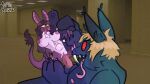 abdominal_bulge ahegao anthro backrooms bat duo fangs female glowing glowing_eyes hi_res humanoid looking_pleasured male male/female mammal monster penetration sapphicslob size_difference teeth tongue tongue_out
