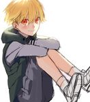  blonde_hair blush child child_gilgamesh fate/hollow_ataraxia fate_(series) full_body gilgamesh male_focus onakasuita red_eyes sketch smile solo younger 