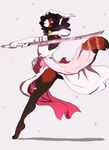  ballet cherry_blossom clothed clothing dancing dzou eocene_lacreno fighting_stance girly glowing hood invalid_tag katana leap male mammal melee_weapon odachi plant red_panda robes skimpy sword thigh weapon 