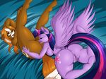  2016 anthro anthrofied anus breasts butt cunnilingus cutie_mark duo equine eyewear fan_character feathered_wings feathers female female/female friendship_is_magic glasses hair half-closed_eyes hooves horn lying mammal my_little_pony nude on_back open_mouth oral pussy sex suirano tongue tongue_out twilight_sparkle_(mlp) unicorn vaginal winged_unicorn wings 