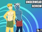 anthro anthrofied boxers_(clothing) boxers_only clothed clothing dewott duo english_text fuze generation_3_pokemon generation_5_pokemon hi_res hisuian_form hisuian_samurott hybrid hybrid_pokemon navel nintendo nipples numel pokemon pokemon_(species) pokemorph regional_form_(pokemon) rodd_(fuze) text topless underwear underwear_only