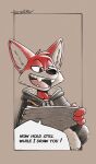 anthro big_ears black_and_white canid canine clothing comic drawing drawing_pen drawing_tablet fox fur grin hair head_tuft hi_res hoodie looking_down mammal monochrome open_mouth pencil red_body red_fox red_fur red_hair simple_background simple_coloring sketch smile softailfox solo speech_bubble sweatpants teeth teeth_showing topwear true_fox tuft white_body white_fur zipper zipper_pull_tab