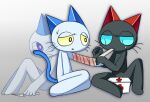 anthro bandage blood bodily_fluids box container domestic_cat felid feline felis first_aid_kit hi_res knife kobayashi_(neko_no_teach-kun) mammal medical_instrument neko_no_teach-kun oyasaioni9 scientific_instrument sobok_1012 teach