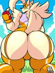  2016 anthro big_butt butt canine dog female huge_butt lionalliance mammal solo superhero_dog_(vimhomeless) 