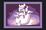 accessory anthro bovid bow_ribbon caprine collar female flexible gaping gaping_pussy genitals goat hair_accessory hair_bow hair_ribbon mammal pussy ribbons solo toriel undertale_(series) unknown_artist