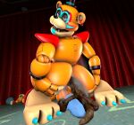 2023 big_butt bonfiebutt bubble_butt butt dildo eye_roll feces feces_on_dildo five_nights_at_freddy&#039;s five_nights_at_freddy&#039;s:_security_breach glamrock_freddy holding_butt holding_own_butt looking_pleasured male red_curtains scat scottgames sex_toy solo stage stage_curtains steam steel_wool_studios