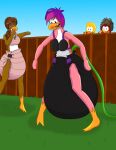  ageplay anthro avian bird blood bodily_fluids clothed clothing club_penguin diaper digital_media_(artwork) disney dj_cadence f4phantomwildweasel female fence franky_(club_penguin) genital_fluids group hi_res hose hose_inflation infantilism male nosebleed penguin puffle_handler roleplay stompin_bob_(club_penguin) urine voyeur waterlogged_diaper wearing_diaper wet_diaper wetting 