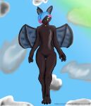  anthro bat batsy(elvor_xaetri) cloud elvor_xaetri_(artist) flying hi_res male mammal solo text url 