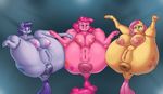  2016 anthro anthrofied anus areola big_breasts breasts butt cutie_mark dock earth_pony equine female fluttershy_(mlp) friendship_is_magic group hair hooves horse huge_breasts mammal maud_pie_(mlp) my_little_pony nipples nude open_mouth pink_hair pinkie_pie_(mlp) pony purple_hair pussy sibling sisters spread_legs spreading upright-infinity 